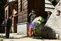 28. 7. 2018, Vri – Predsednik republike na tradicionalni spominski slovesnosti pri Ruski kapelici pod Vriem (Tamino Petelinek/STA)
